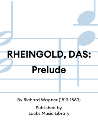 Book cover for RHEINGOLD, DAS: Prelude