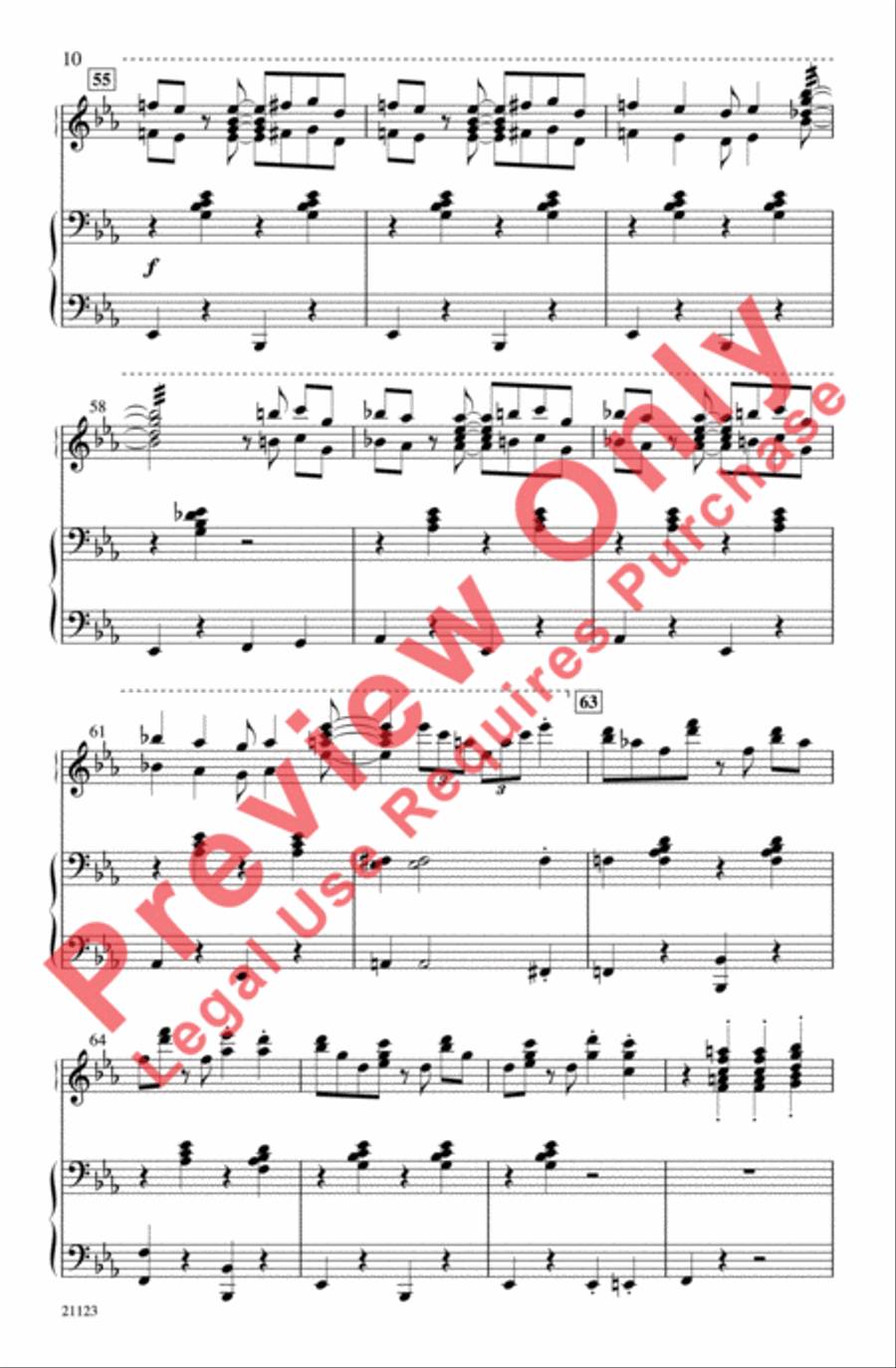 I Love a Piano 4-Part scores gallery preview page 10