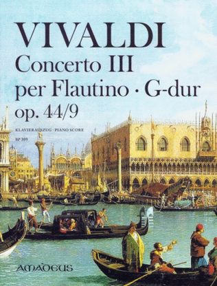 Book cover for Concerto III per Flautino op. 44/9 RV 444