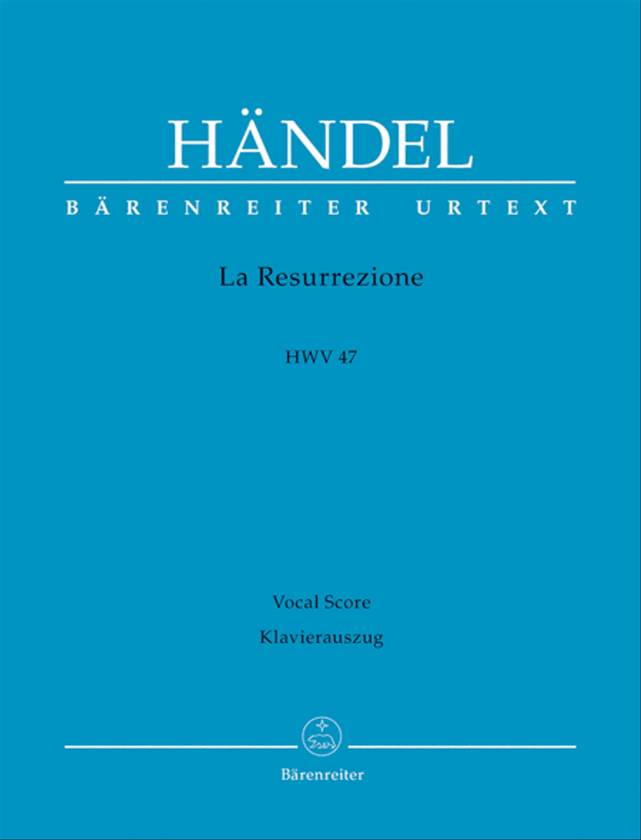 La Resurrezione HWV 47 4-Part scores gallery preview page 1