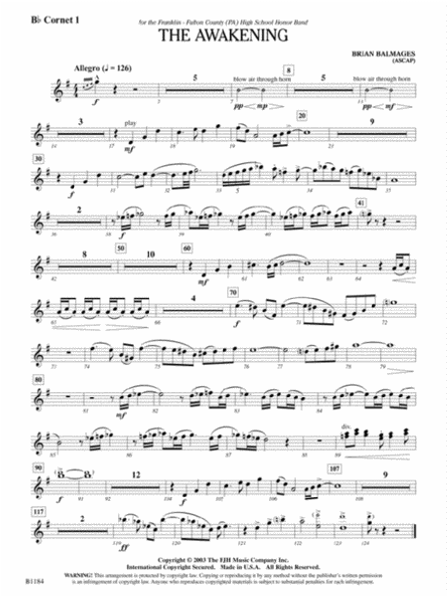 The Awakening The Awakening Concert Band scores gallery preview page 2