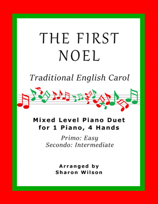 The First Noel (Easy Piano Duet; 1 Piano, 4 Hands)
