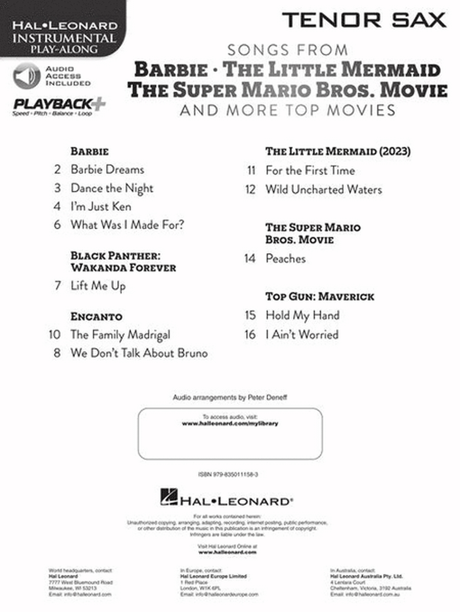 Songs from Barbie, The Little Mermaid, The Super Mario Bros. Movie, and More Top Movies