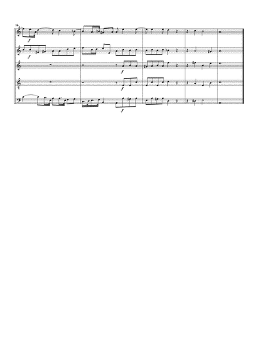 Concerto, Op.5, no.2 (arrangement for 5 recorders)
