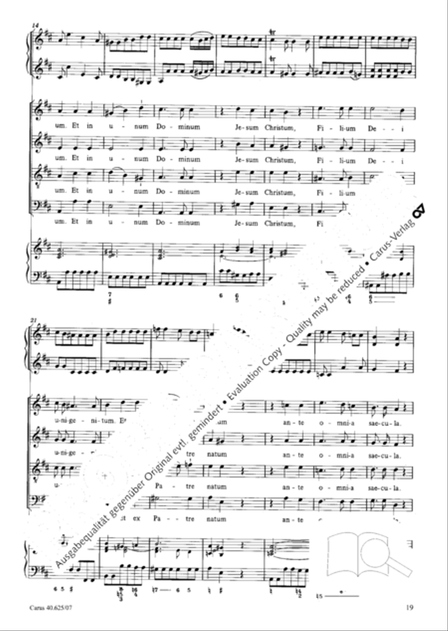 Missa brevis in D Major, K. 194 4-Part scores gallery preview page 20