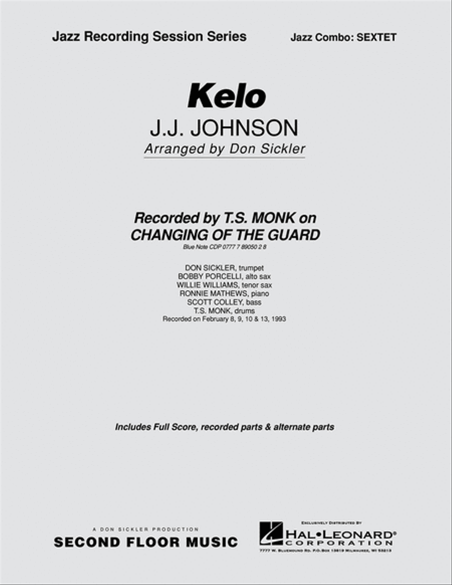 Kelo Kelo Jazz Ensemble scores gallery preview page 1