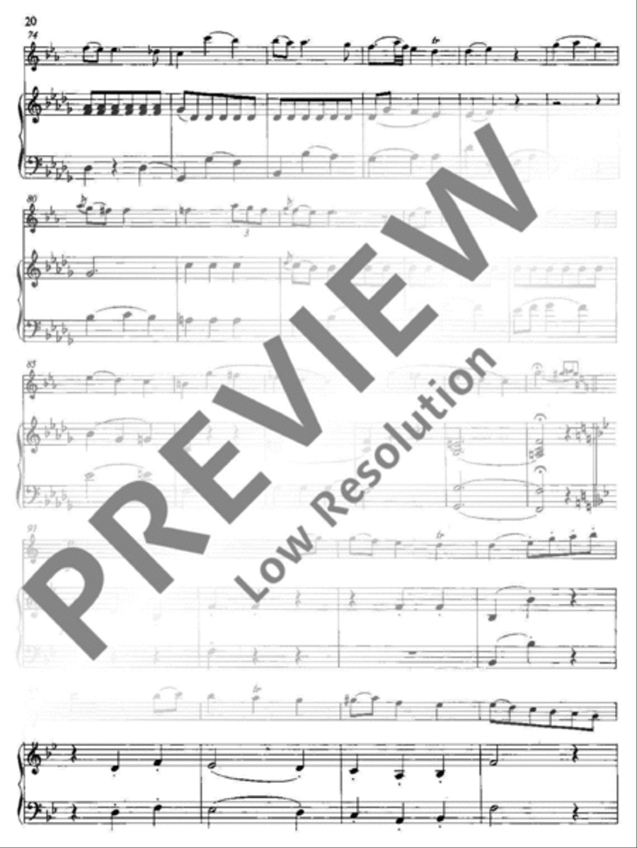Concerto Bb major Clarinet scores gallery preview page 21