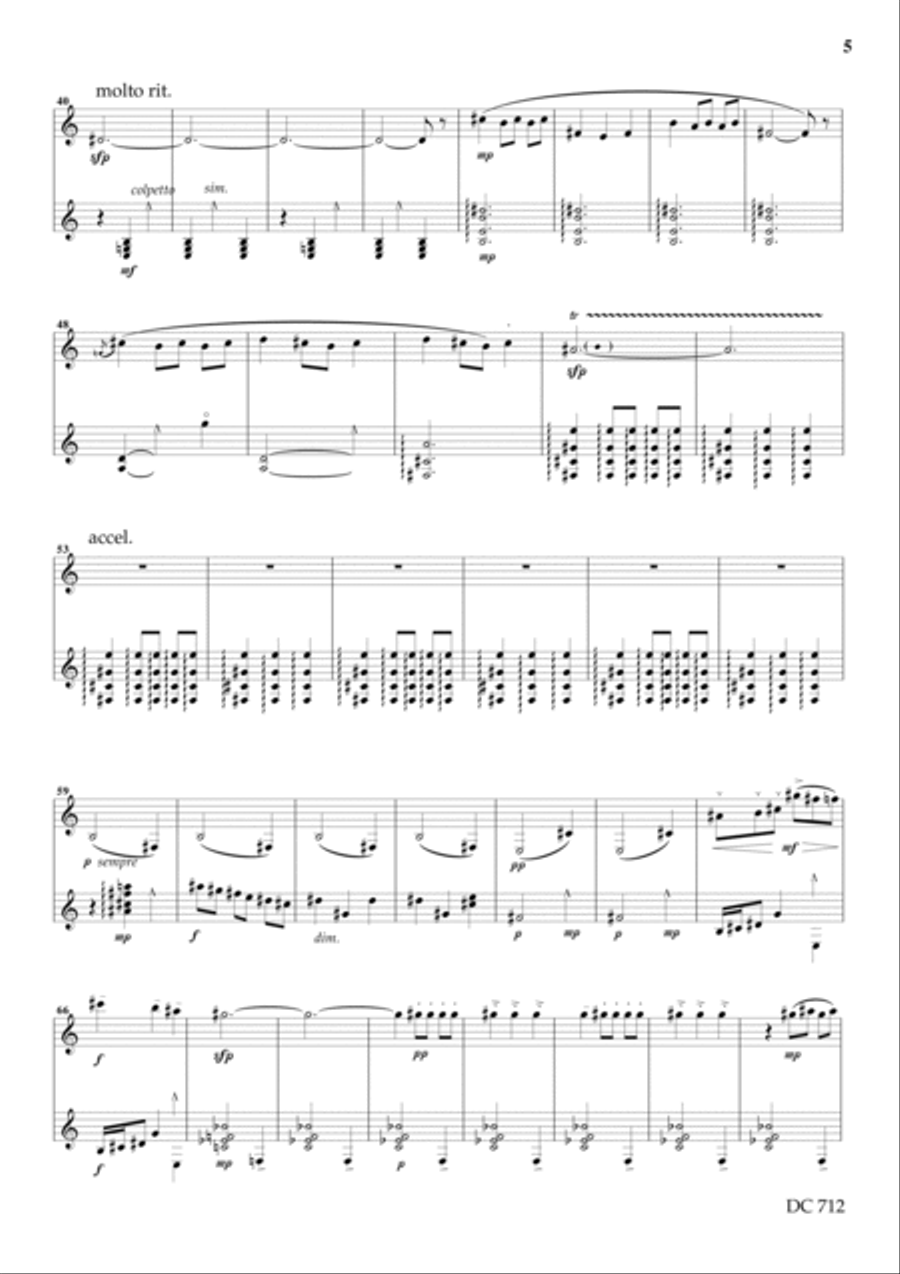 Tre dialoghi Veneziani for clarinet and guitar Clarinet scores gallery preview page 5