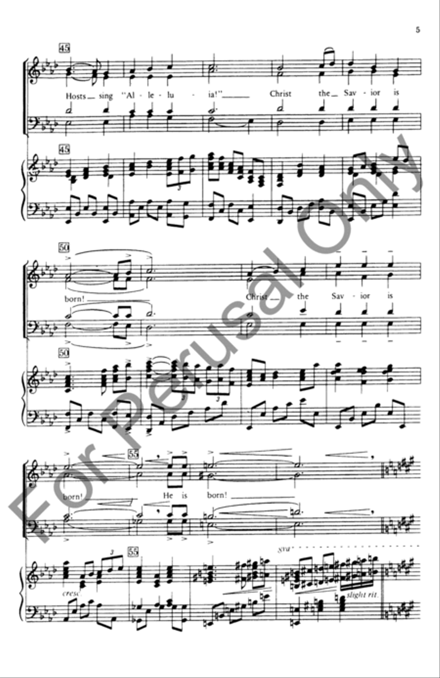 Silent Night 4-Part scores gallery preview page 5