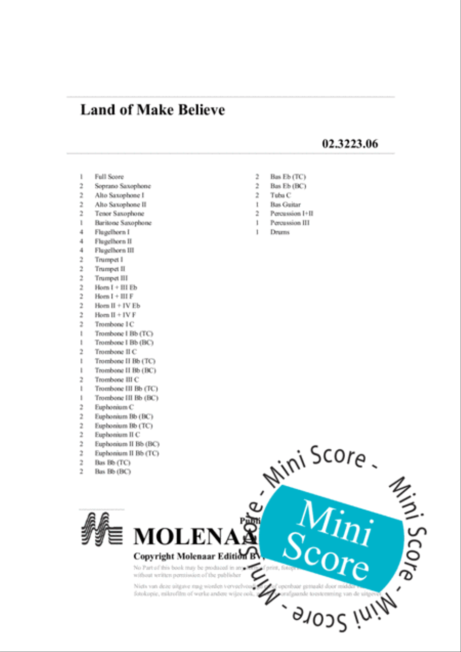 Land Of Make Believe Land Of Make Believe Fanfare Band scores gallery preview page 4