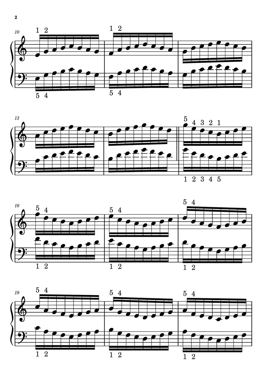 Hanon Piano Exercises 1-20 LARGE PRINT Piano Method scores gallery preview page 2