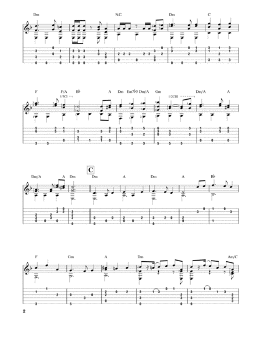 The Medallion Calls Guitar Tablature scores gallery preview page 2