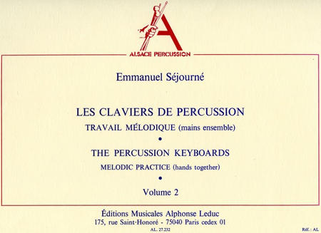 Claviers de Percussion - Vol.2 Trav.Melodique Mains Ens.