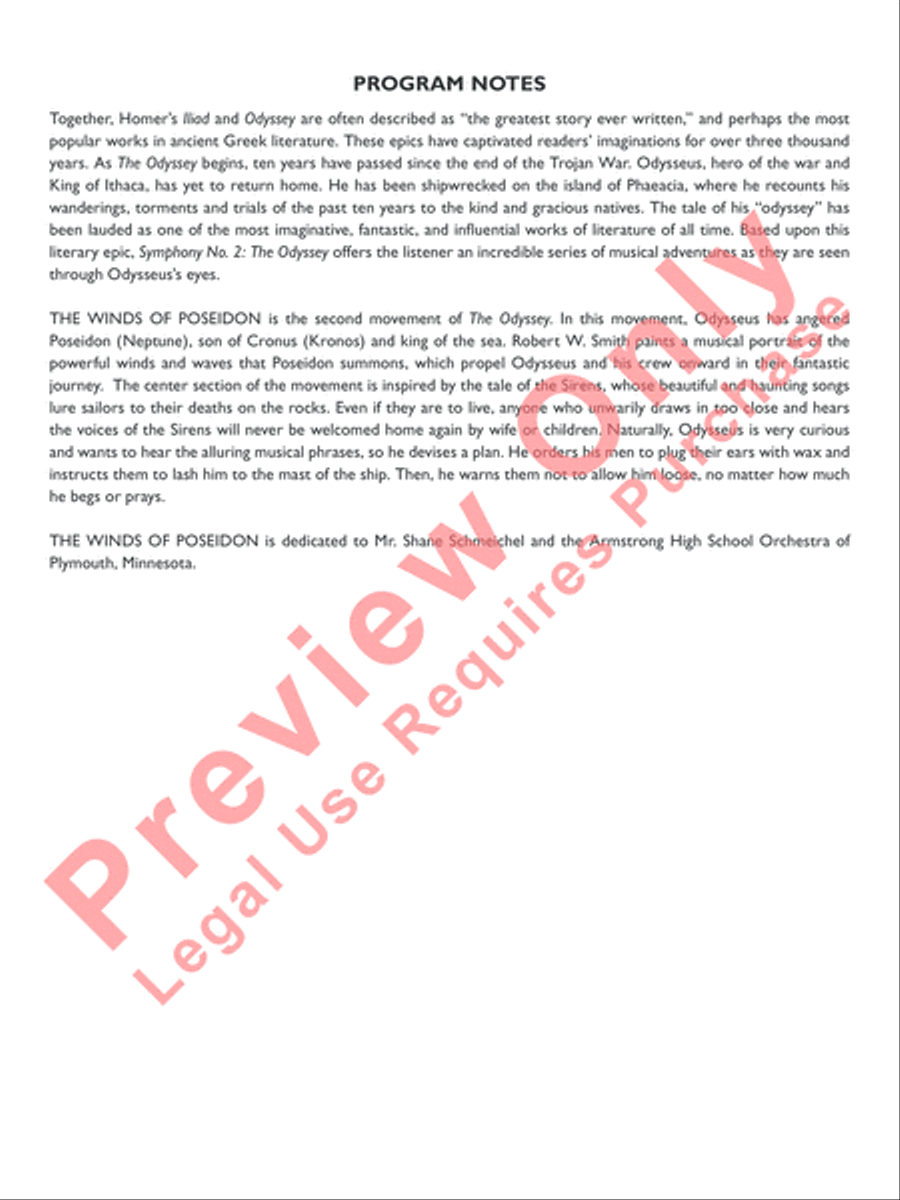 The Winds of Poseidon Full Orchestra scores gallery preview page 3