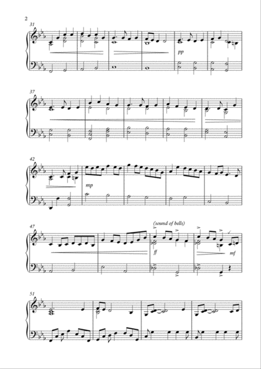 Krist stod op af døde Krist stod op af døde Piano Solo scores gallery preview page 2