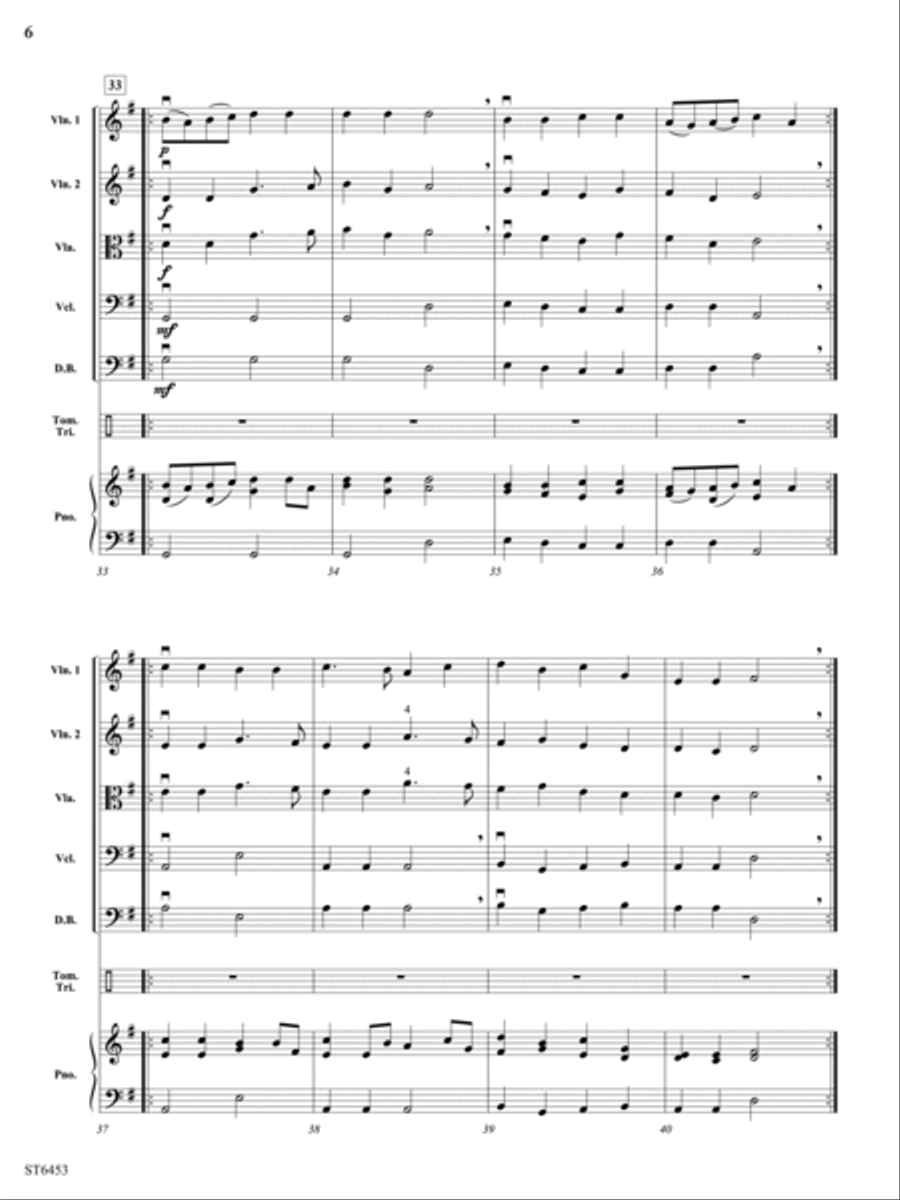 Dueling French Dances: Score String Orchestra scores gallery preview page 6