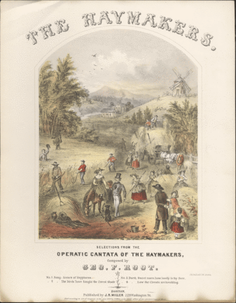 Scenes of Happiness. Anna's Song in the Operatic Cantata of the Haymakers Voice scores gallery preview page 1