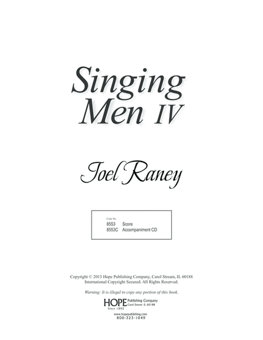 Singing Men, Vol. 4 image number null