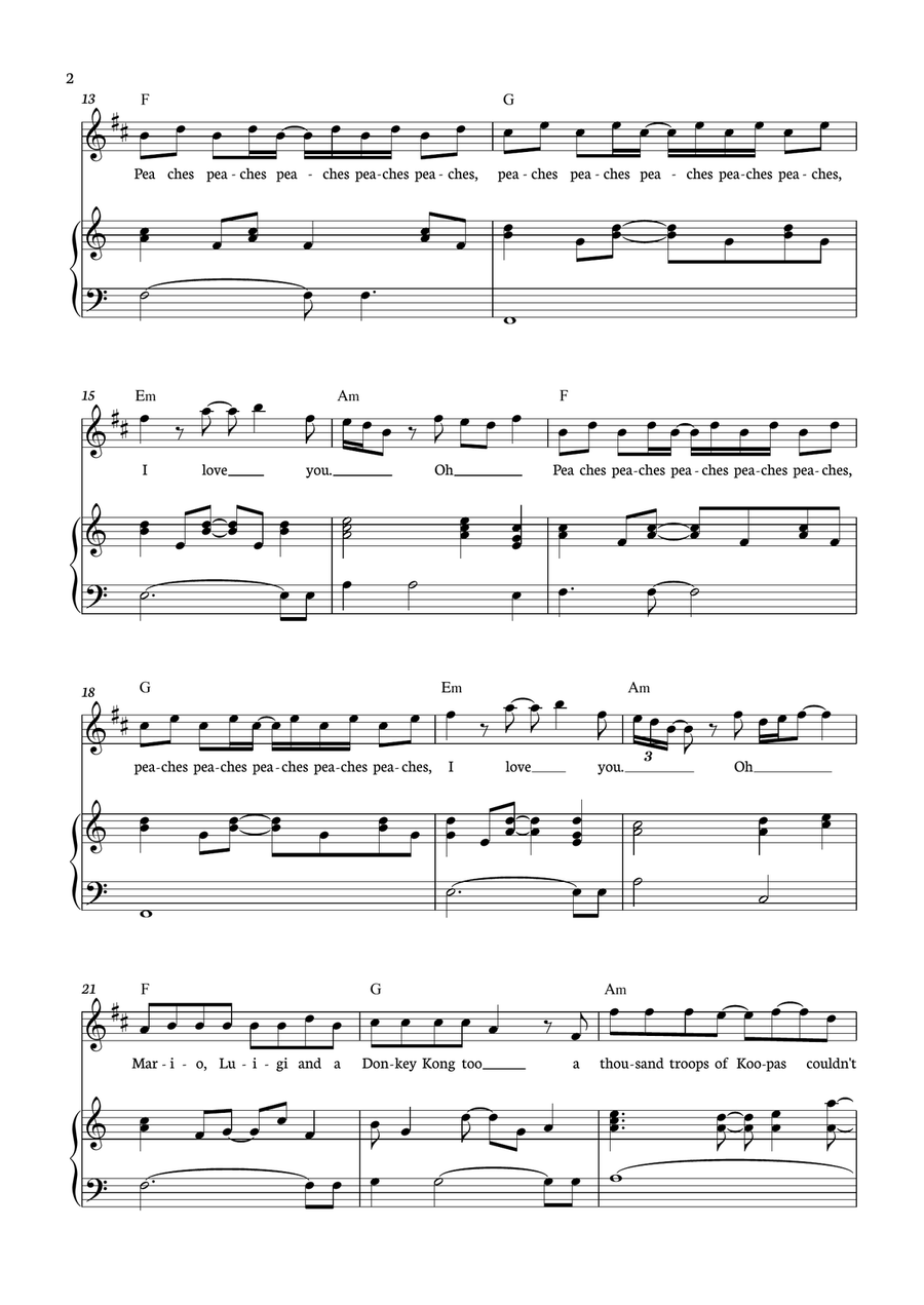 Peaches B-Flat Clarinet scores gallery preview page 2