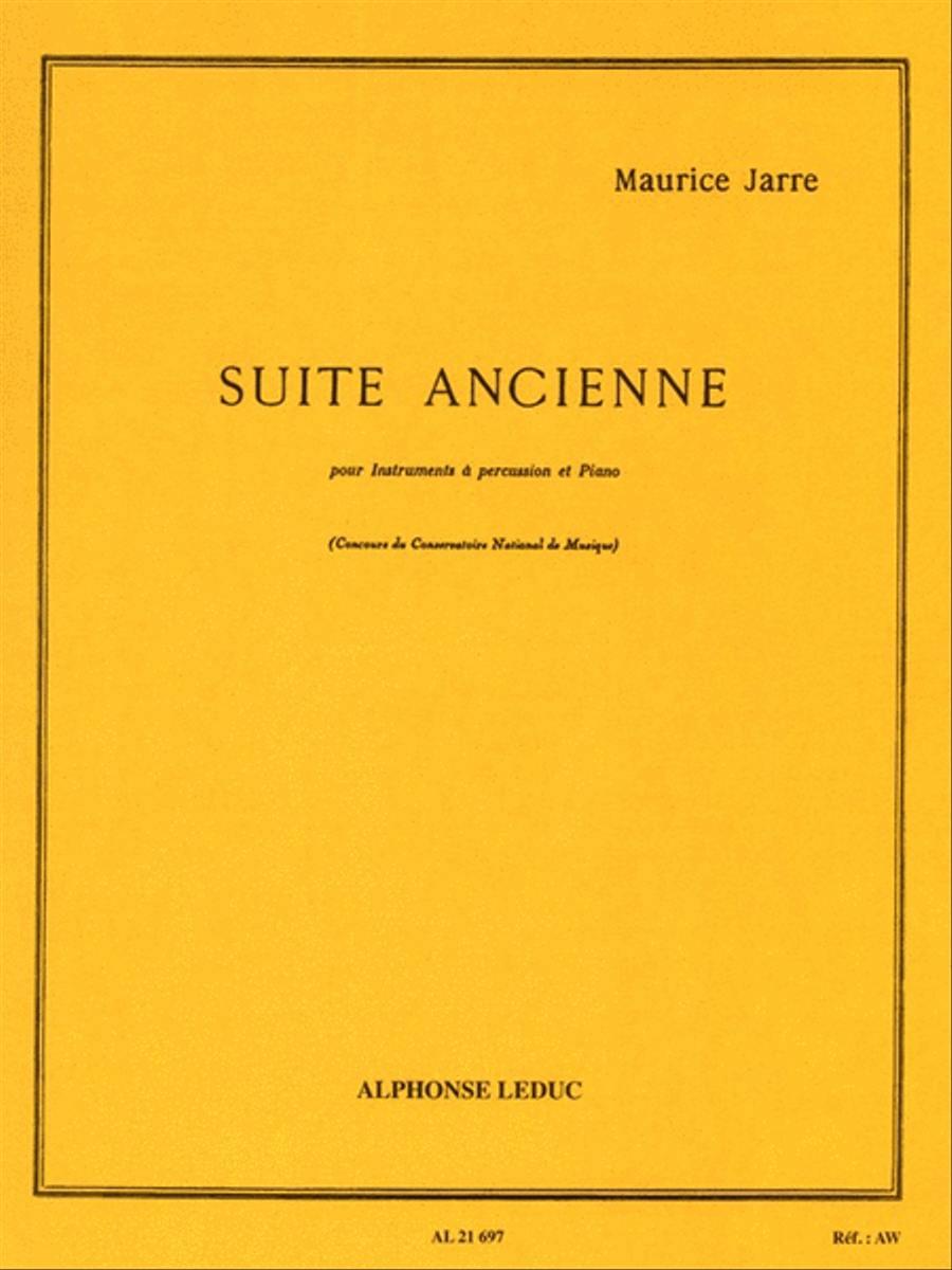 Suite Ancienne (drums And Piano) Piano Accompaniment scores gallery preview page 1