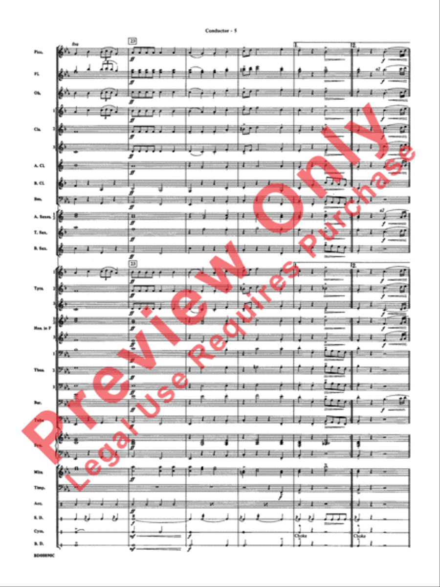 Holiday Emblem Concert Band scores gallery preview page 8