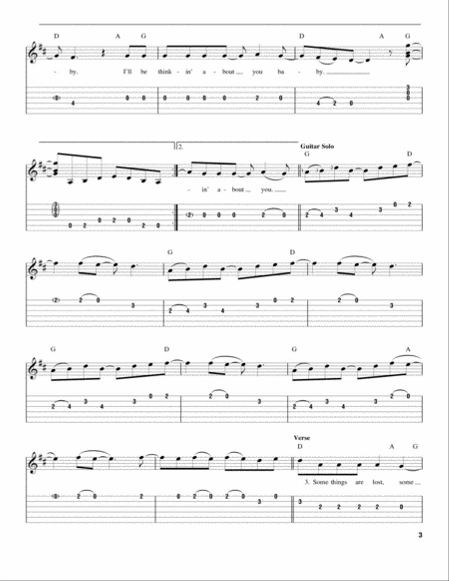 In A Little While Acoustic Guitar scores gallery preview page 3