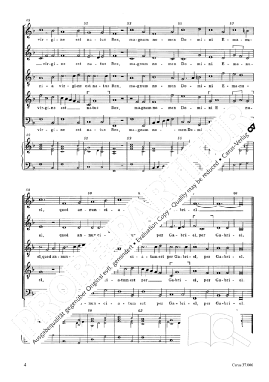 Resonet in laudibus Resonet in laudibus SATTB scores gallery preview page 5