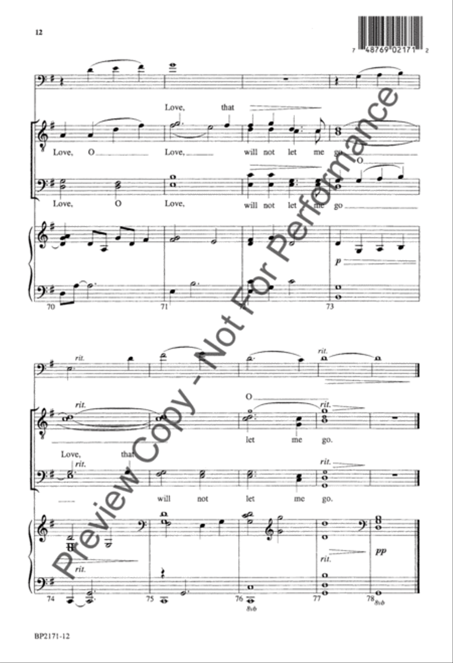 O Love - TTBB TTBB scores gallery preview page 13