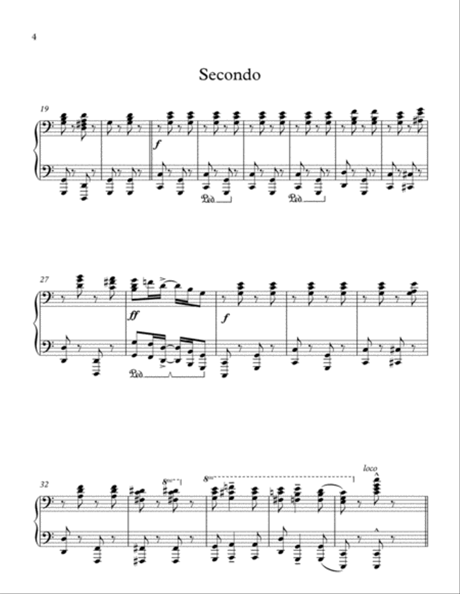 A Breeze from Alabama Piano Duet or Ensemble Part Piano Duet scores gallery preview page 4