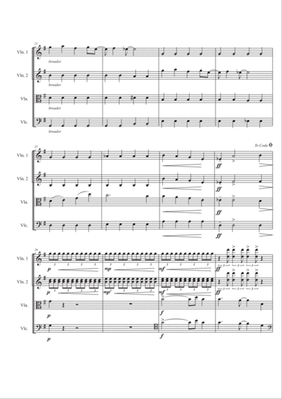 All I Want For Christmas Is You String Quartet scores gallery preview page 3