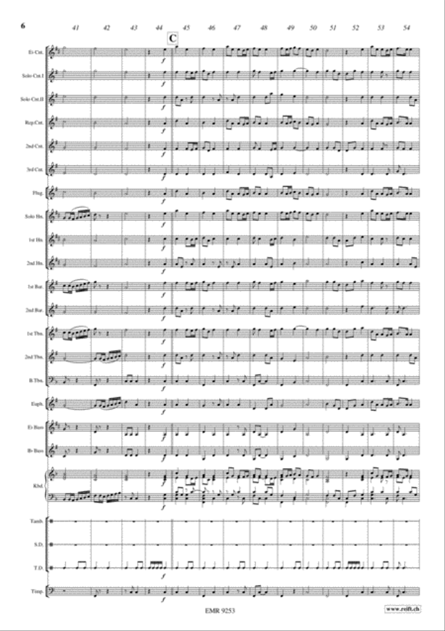 The Earl Of Oxford's March Brass Band scores gallery preview page 7