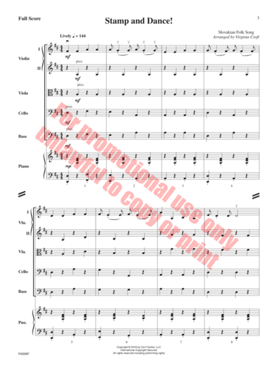 Stamp and Dance String Orchestra scores gallery preview page 4