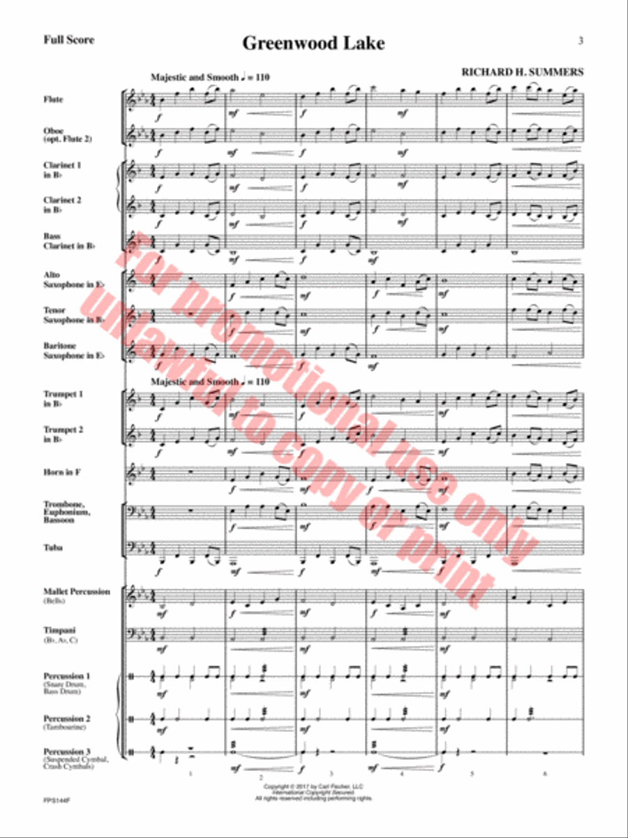 Greenwood Lake Concert Band scores gallery preview page 4