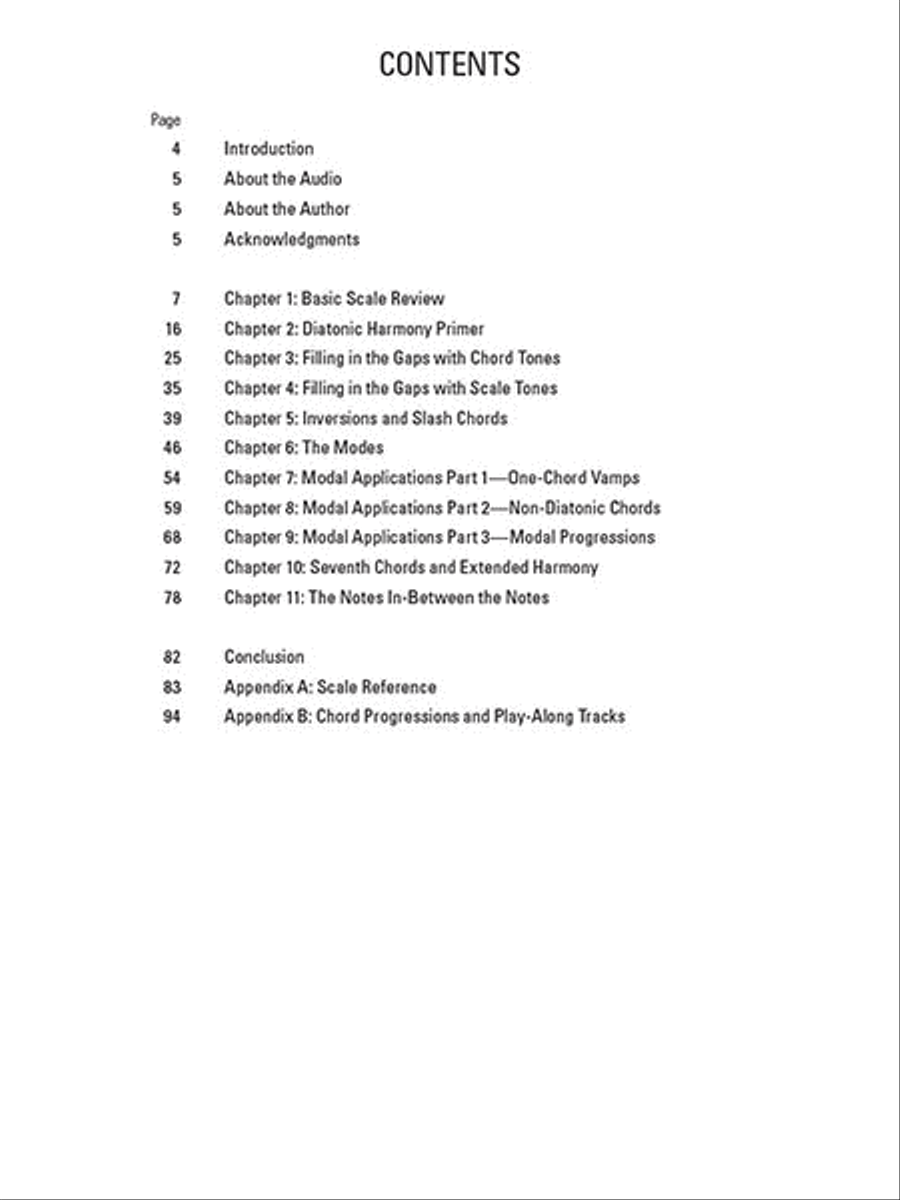 Bassist's Guide to Scales Over Chords Collection / Songbook scores gallery preview page 2