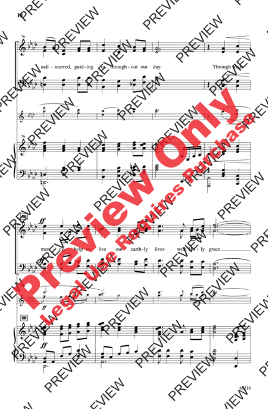 Communion of Grace 4-Part scores gallery preview page 10