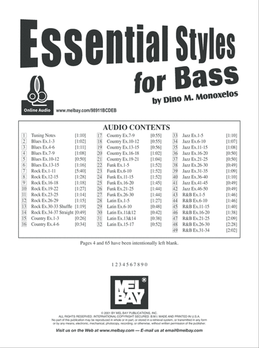 Essential Styles for Bass String Methods scores gallery preview page 2