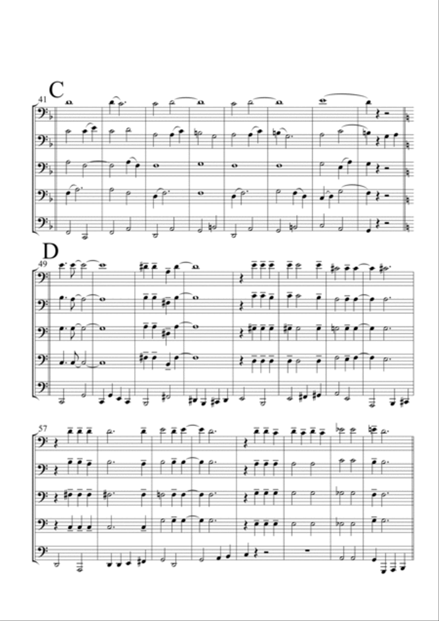 Mr. Sandman Brass Quintet scores gallery preview page 4