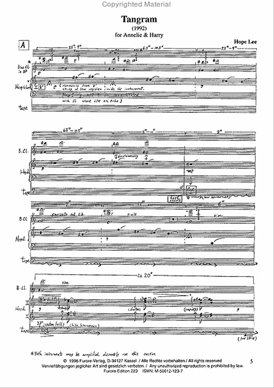 Tangram Clarinet Solo scores gallery preview page 2