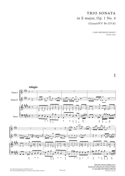 Trio sonata in E major