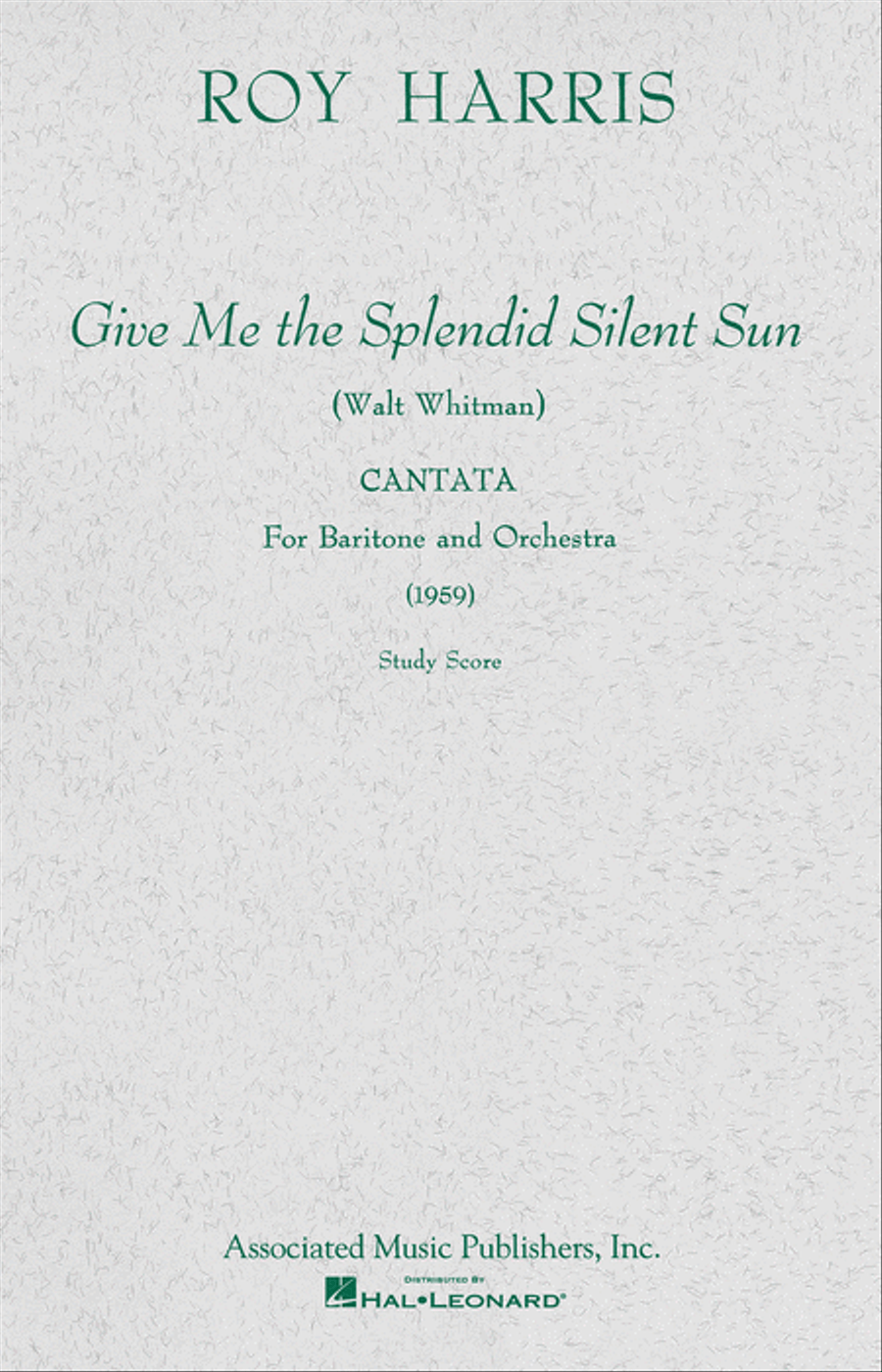 Give Me the Splendid Silent Sun (1959) Orchestra scores gallery preview page 1