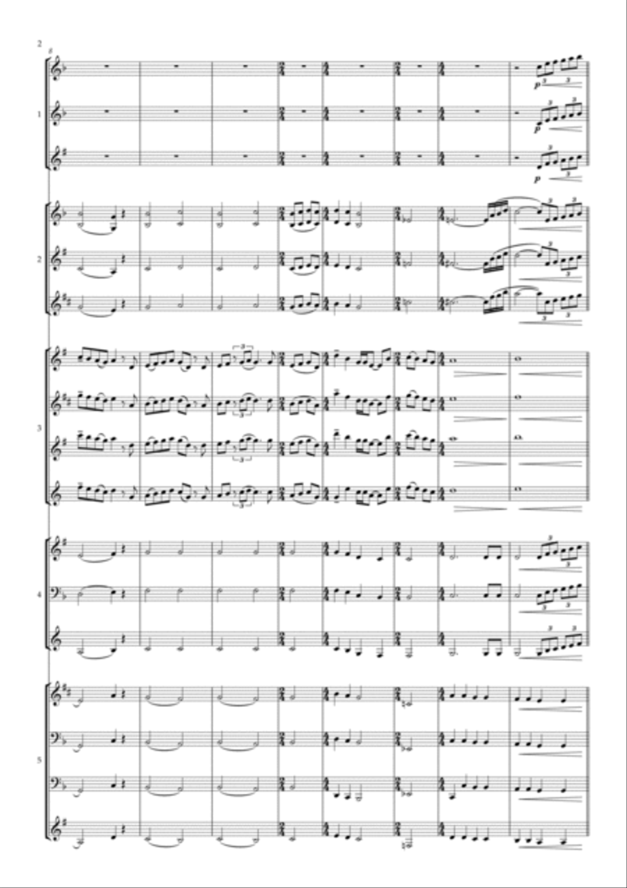 Can You Feel The Love Tonight Concert Band scores gallery preview page 2