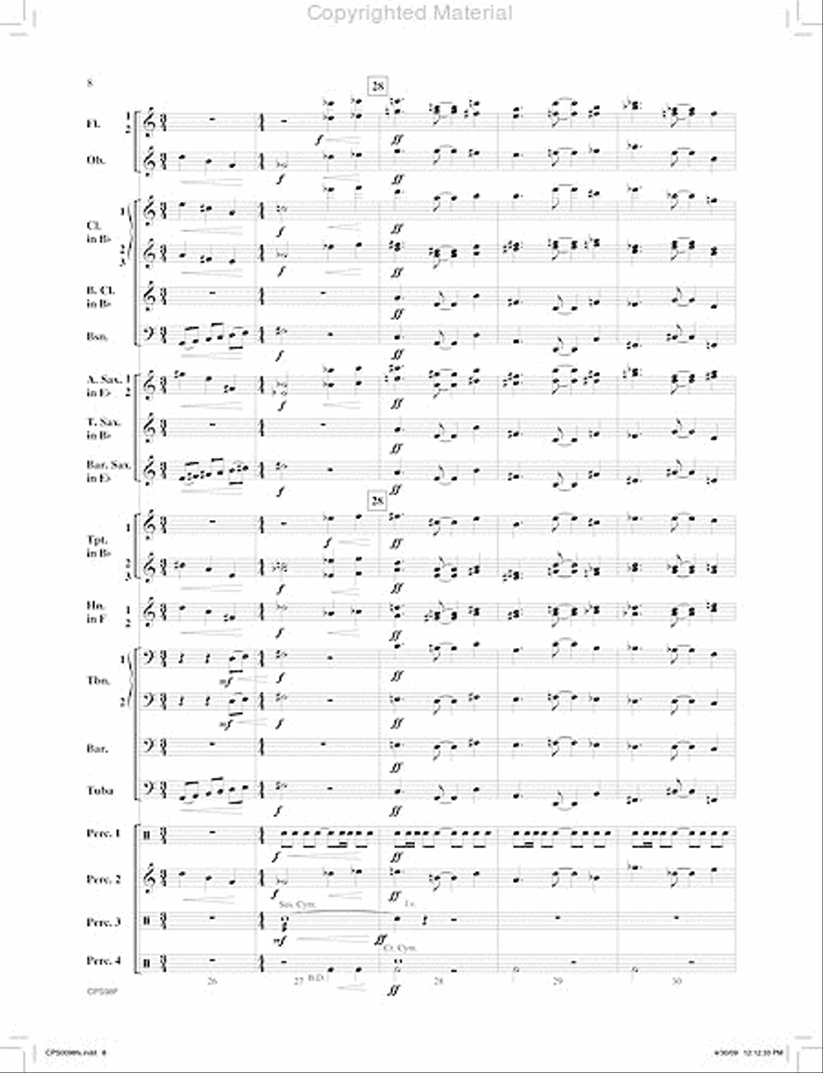I. Jambo (from Ngoma Za Kenya) Concert Band scores gallery preview page 9
