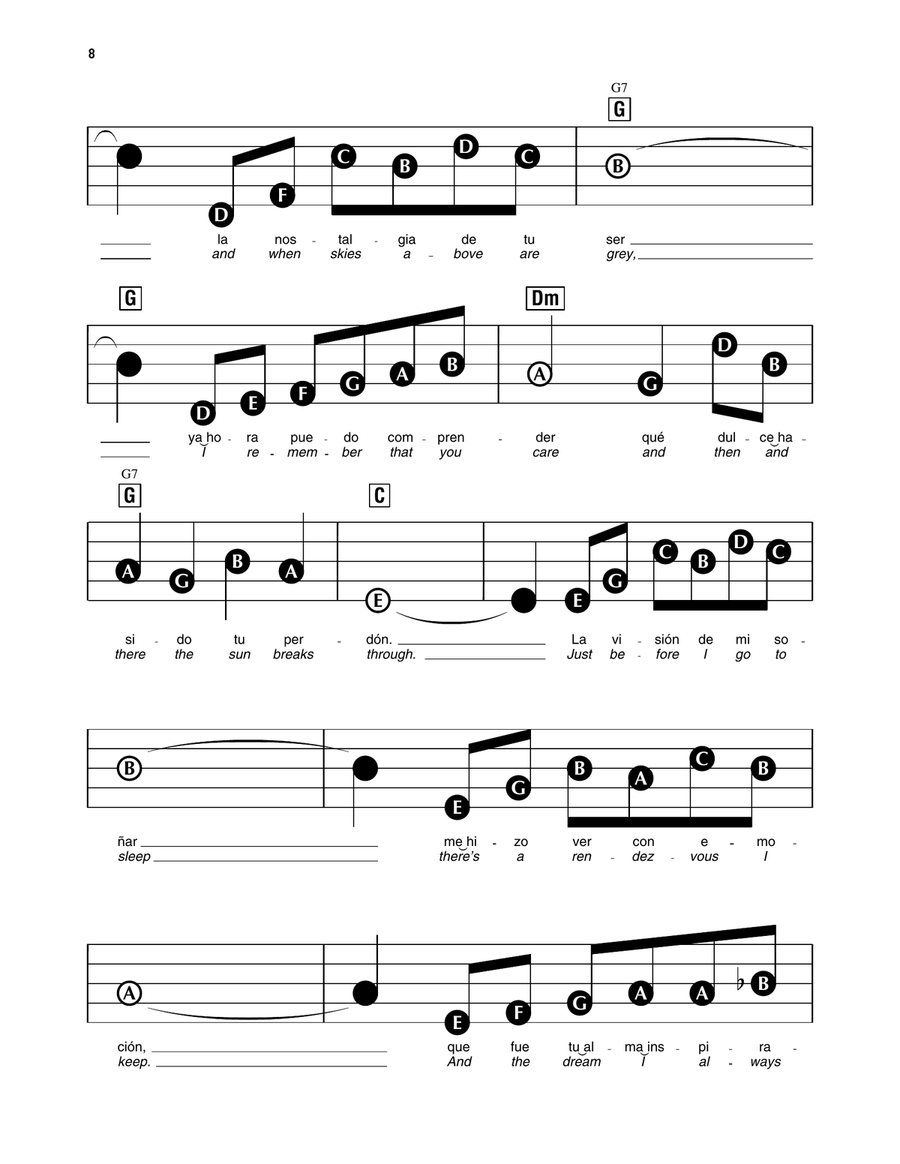 Always In My Heart (Siempre En Mi Corazon) Electronic Keyboard scores gallery preview page 2