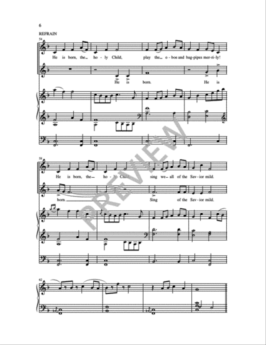 He is Born 2-Part scores gallery preview page 4