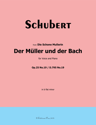 Der Muller und der Bach, by Schubert, Op.25 No.19, in b flat minor