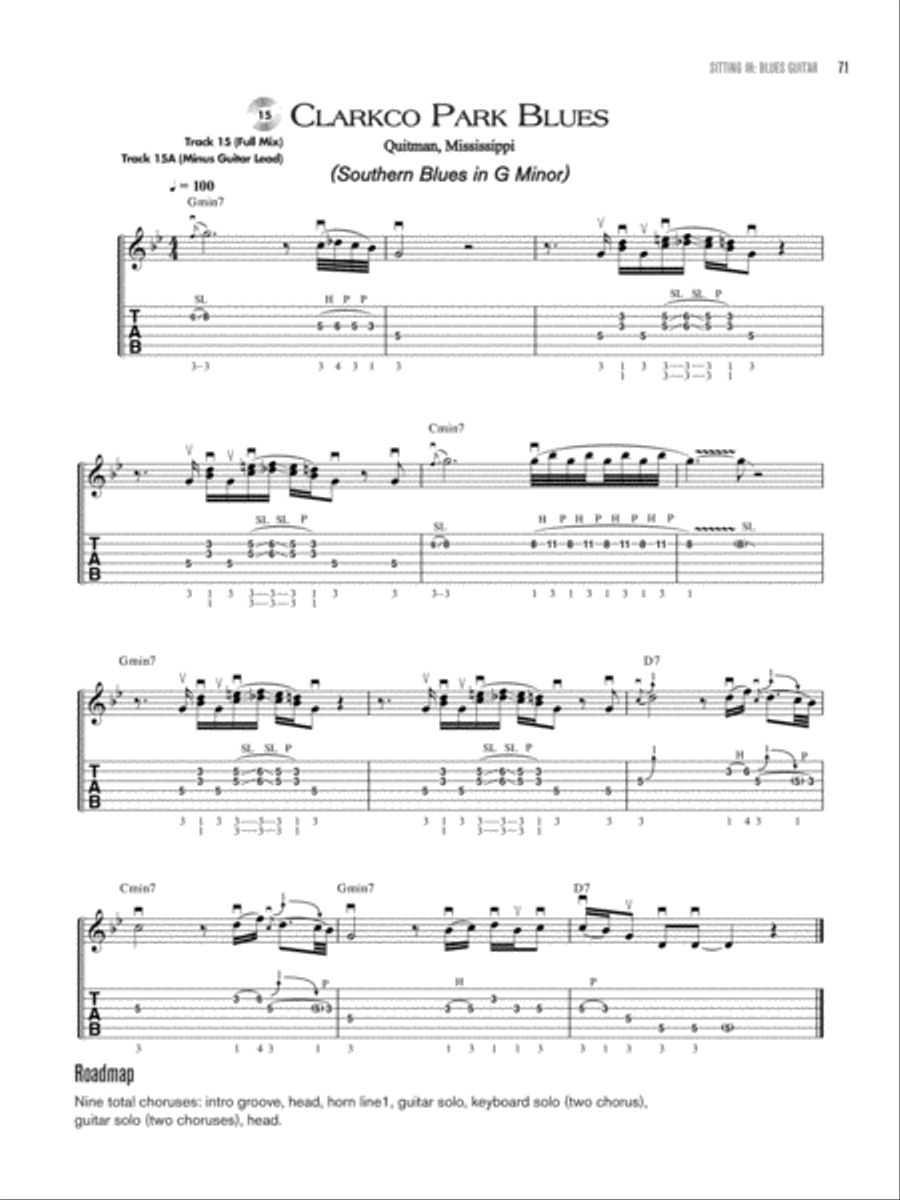 Sitting In -- Blues Guitar Electric Guitar scores gallery preview page 7