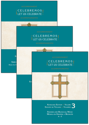 Book cover for ¡Celebremos!/Let Us Celebrate! 2021 Alphabetical Keyboard Accompaniment