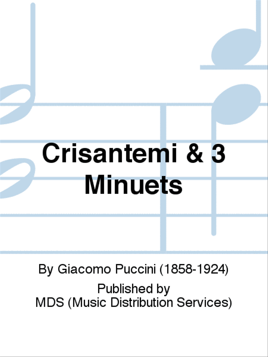 CRISANTEMI & 3 MINUETS CRISANTEMI & 3 MINUETS School and Community scores gallery preview page 1