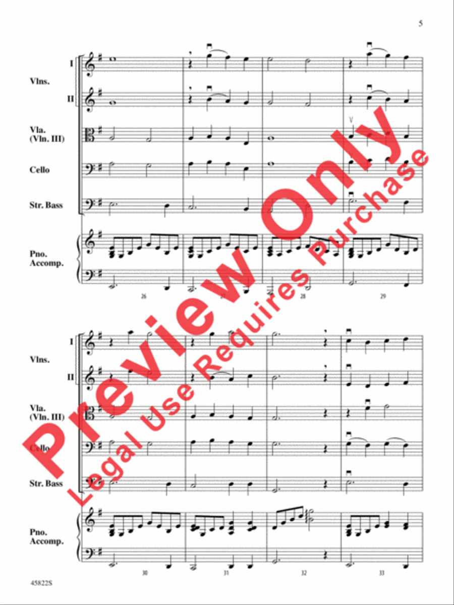 In the Bleak Midwinter String Orchestra scores gallery preview page 5