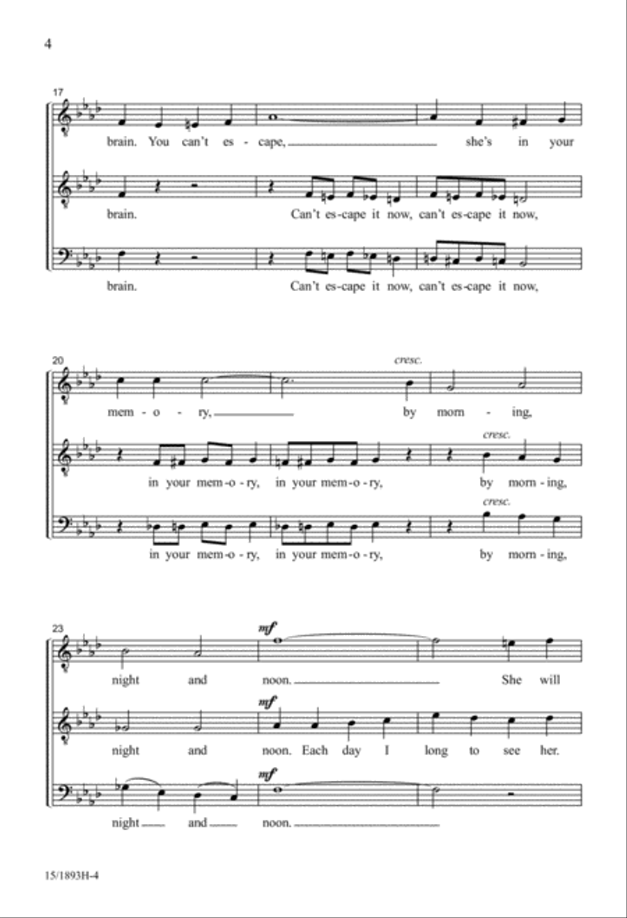 A Pretty Girl is Like a Melody TTB scores gallery preview page 4